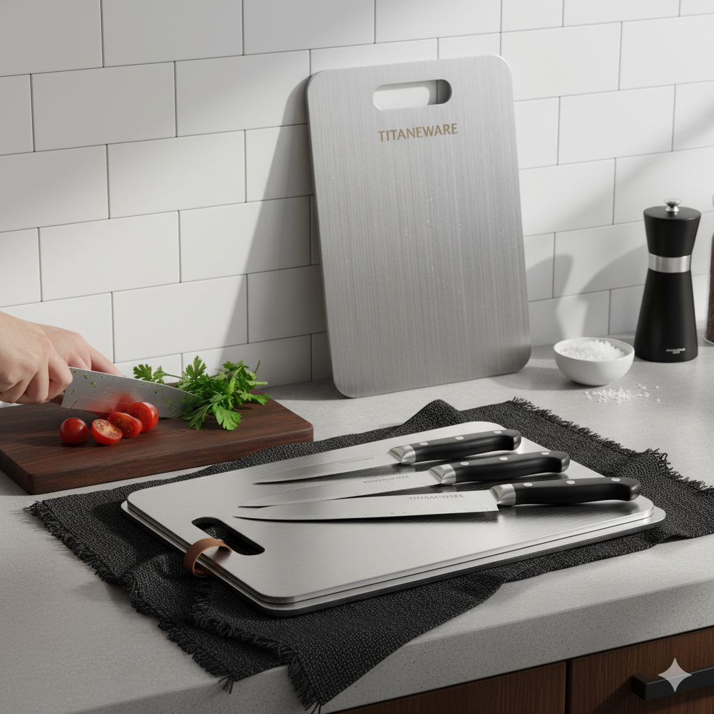 Titaneware™ 100% Pure Titanium Cutting Board